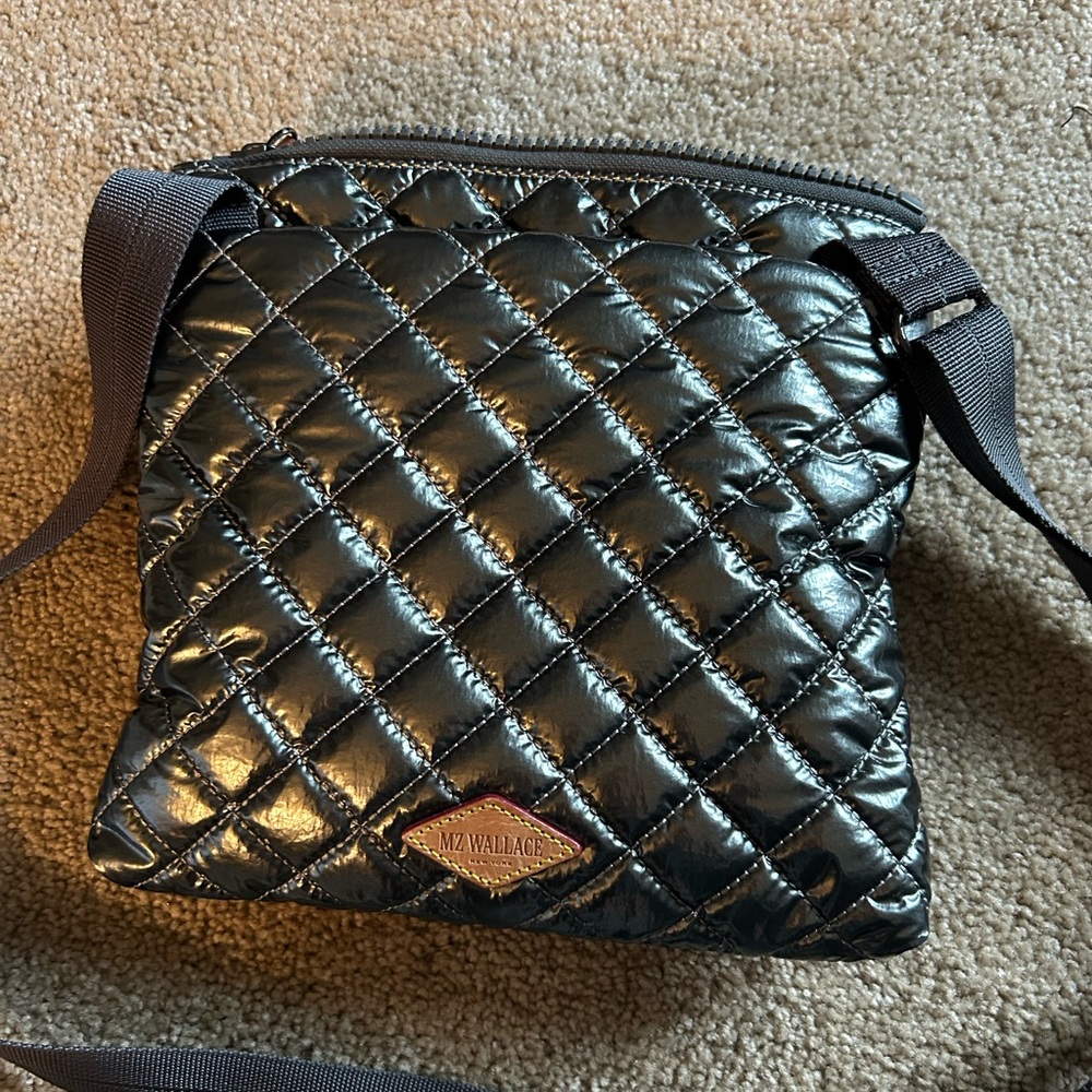 MZ Wallace Quilted Magnet Metro Flat Crossbody